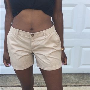 Khaki Mid length shorts